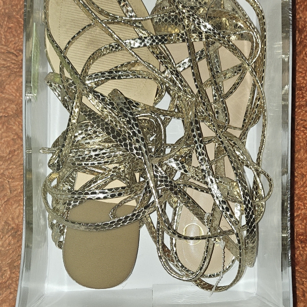 JLO women lace up sandals